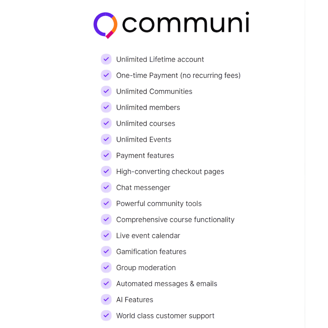 Communi features
